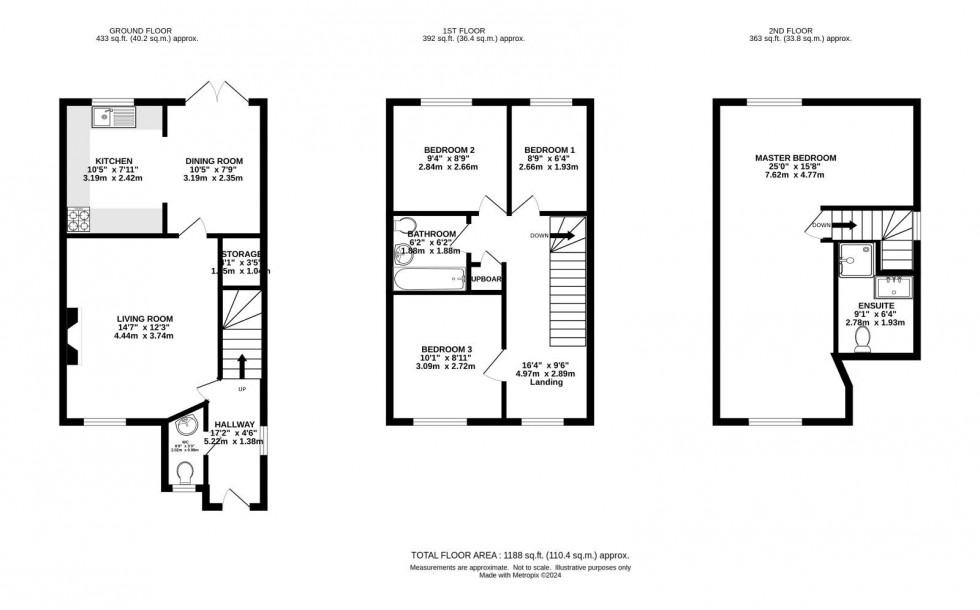 Floorplan for Parrs Wood Road, Manchester