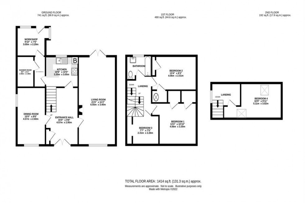 Floorplan for Woodlands Crescent, High Legh