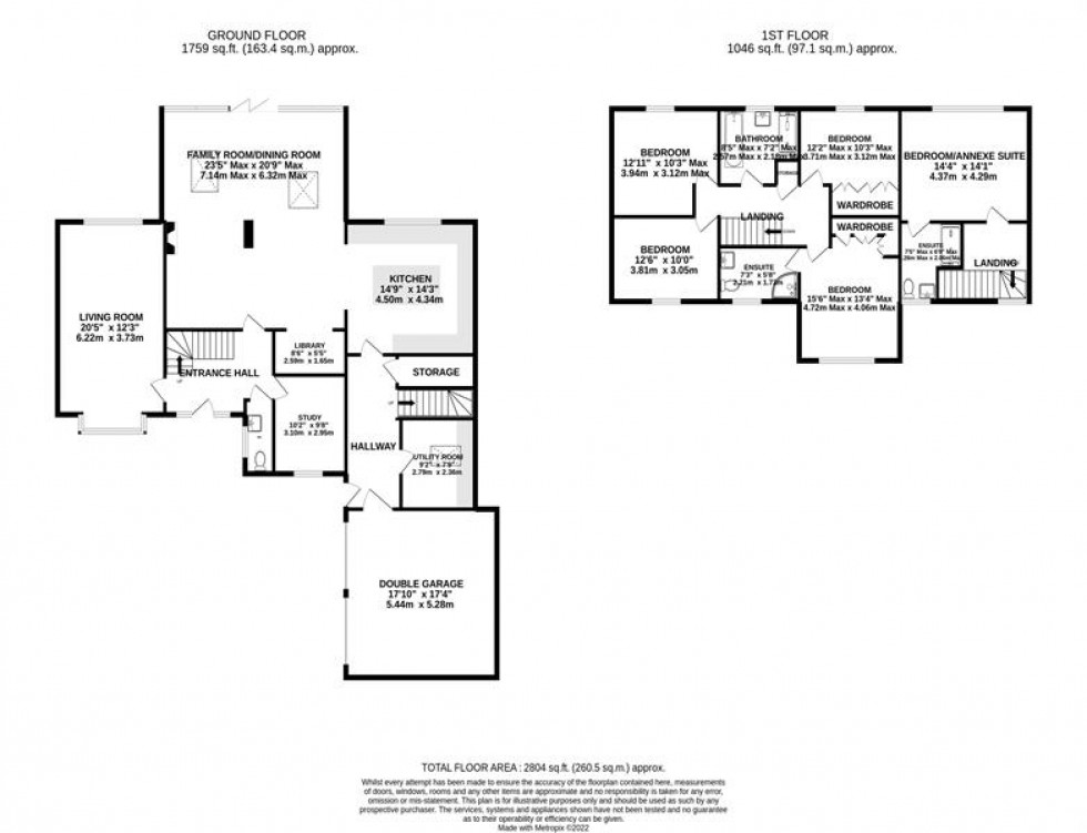 Floorplan for Land Lane, Wilmslow