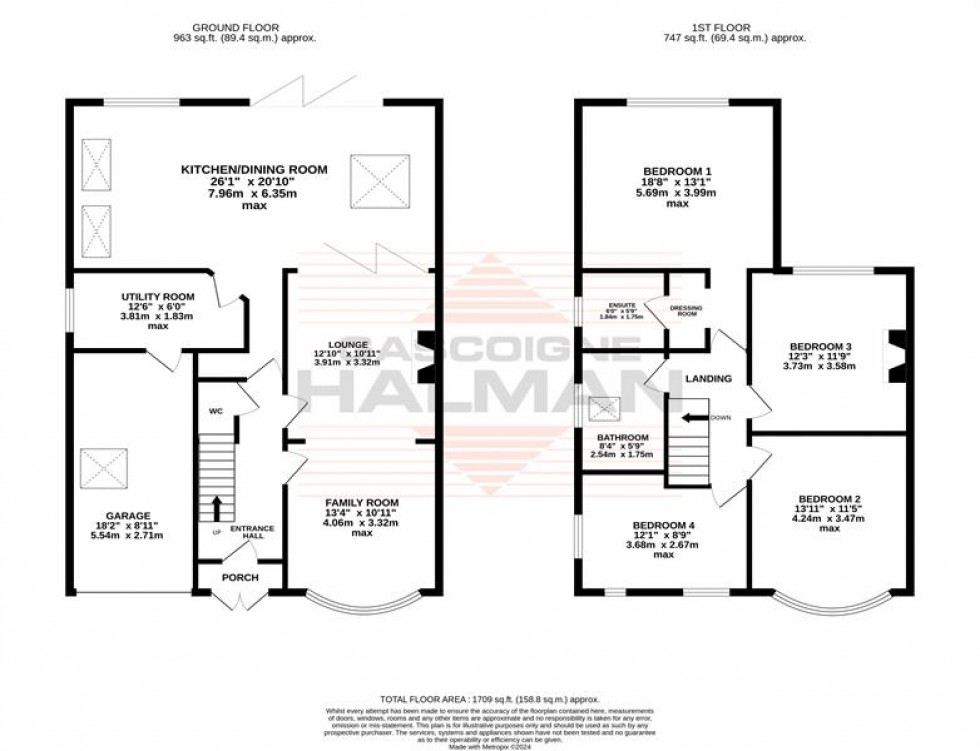 Floorplan for Alma Road, Sale