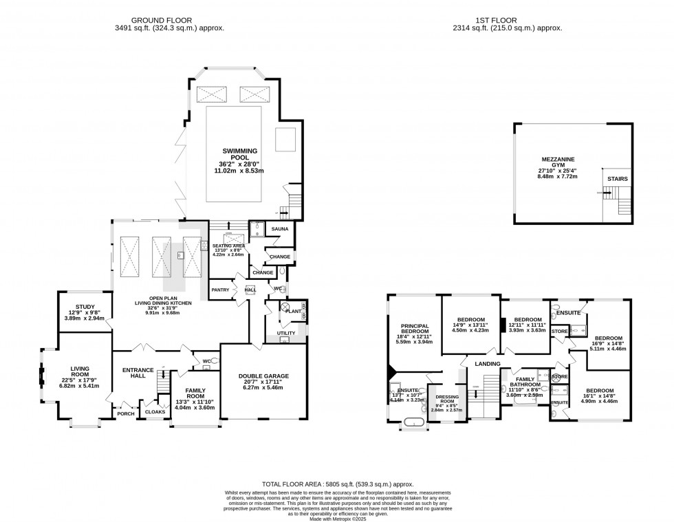 Floorplan for Hough Lane, Wilmslow