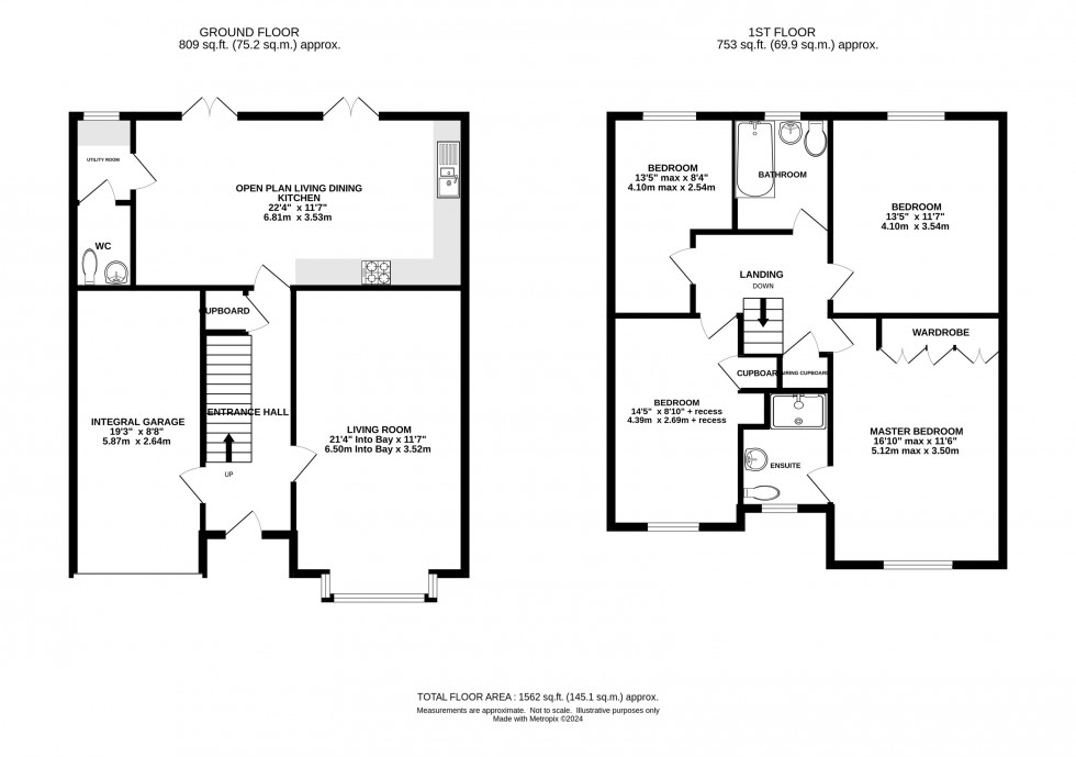 Floorplan for Dee Avenue, Holmes Chapel