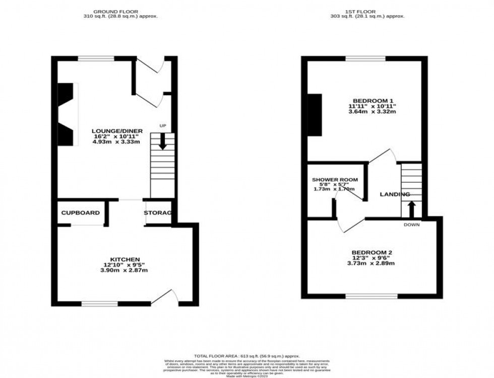 Floorplan for High Street, Frodsham