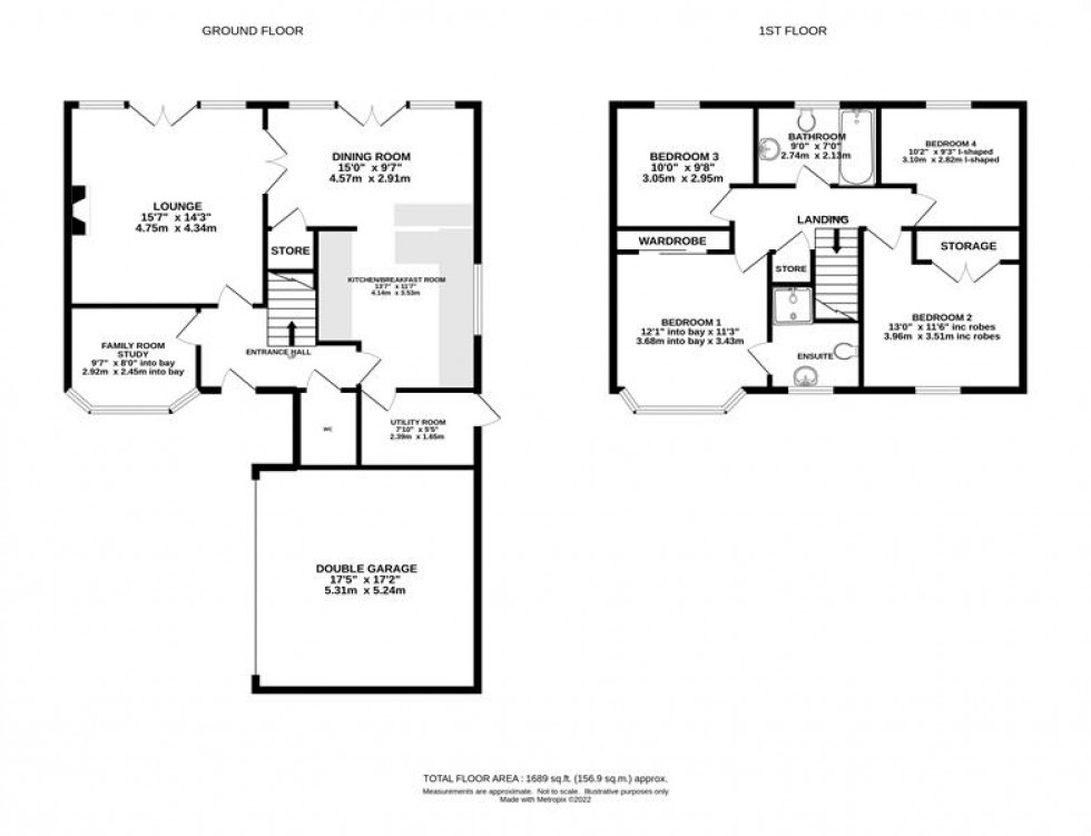 Floorplan for Springwood Way, Macclesfield