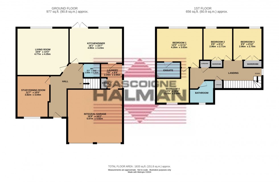 Floorplan for Kestrel View, Glossop