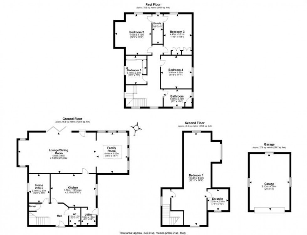 Floorplan for Burrows Lane, Frodsham