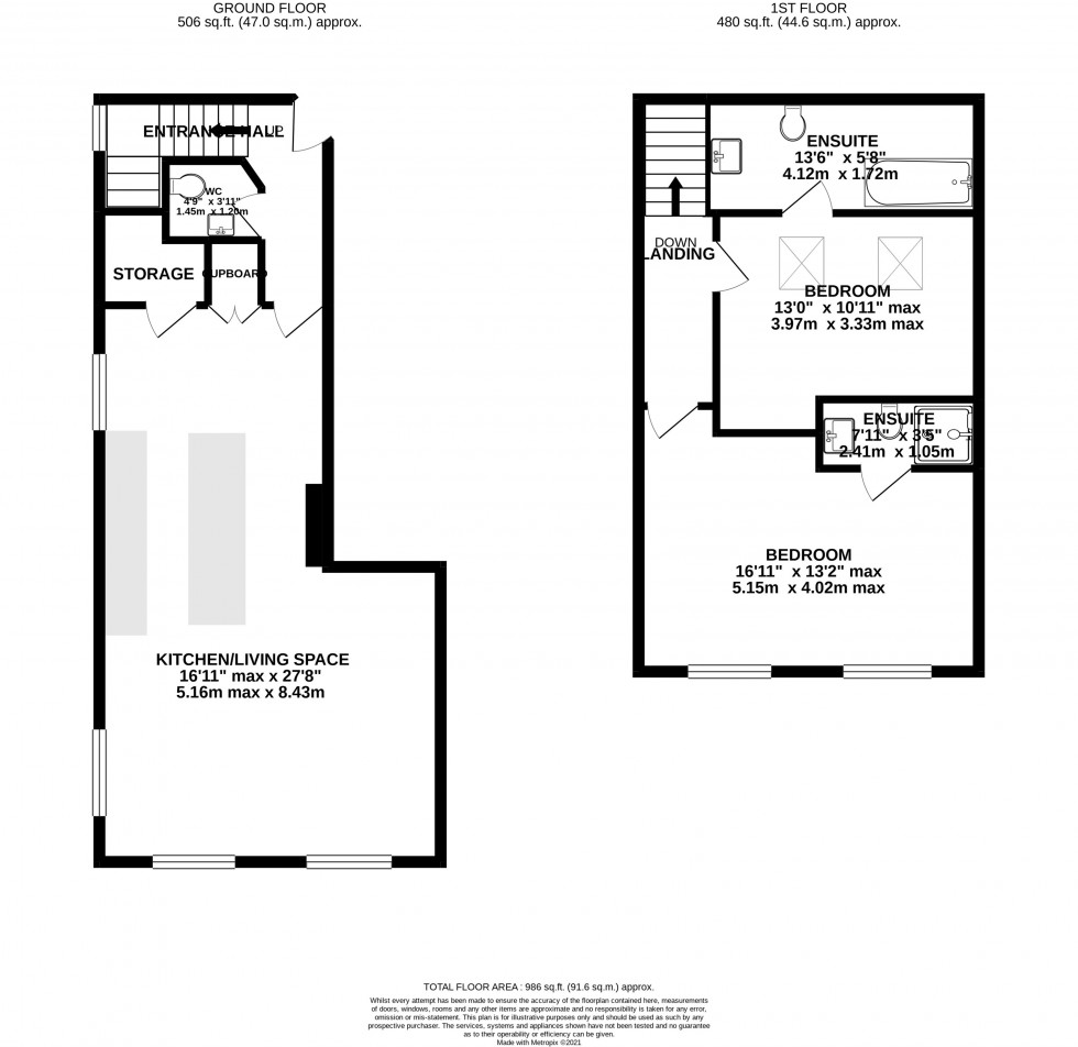 Floorplan for The Downs, Altrincham