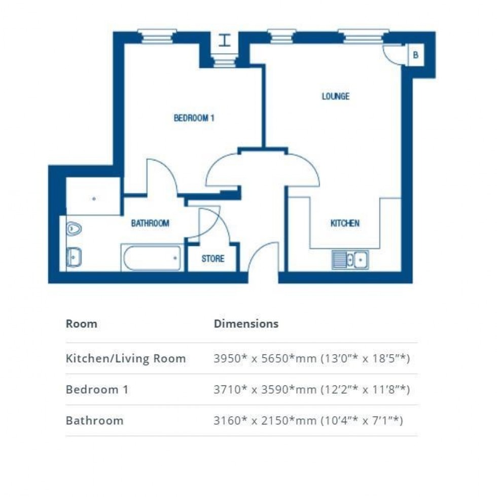 Floorplan for Baskerville Road, Altrincham