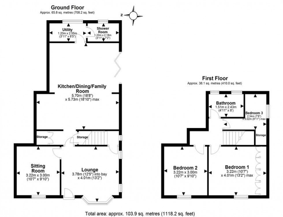 Floorplan for Eden Cottages, Bradley Lane, Frodsham