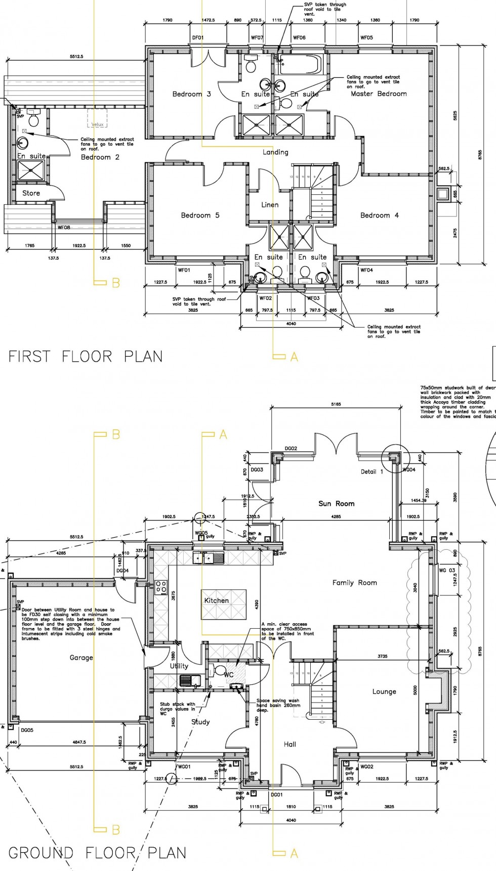 Floorplan for Forest Edge, Blakemere Lane, Delamere