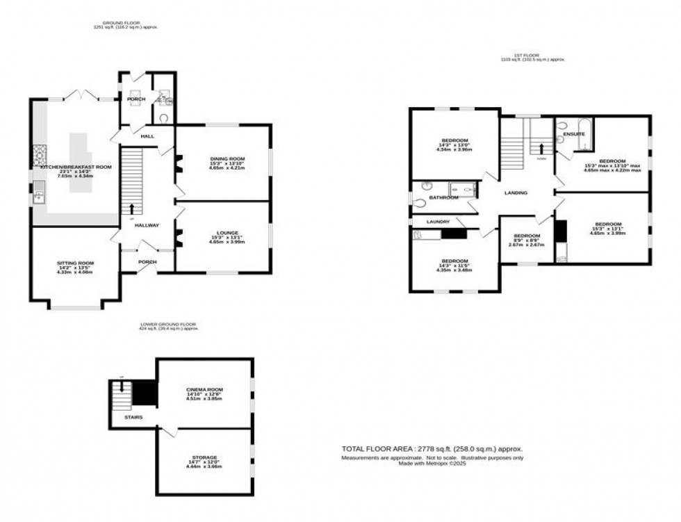 Floorplan for Market Street, Chapel-En-Le-Frith