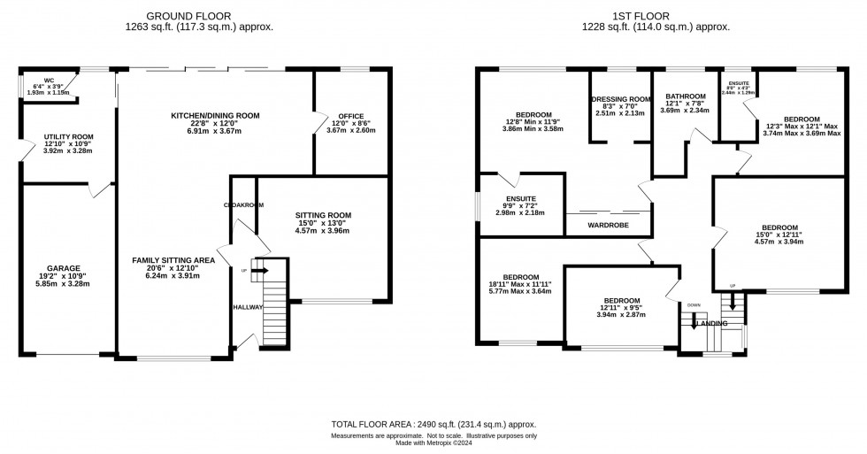 Floorplan for Townscliffe Lane, Marple Bridge