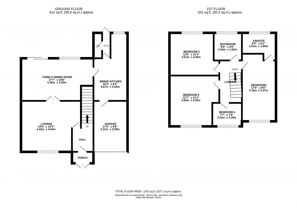 Floorplan for Hollins Lane, Marple Bridge