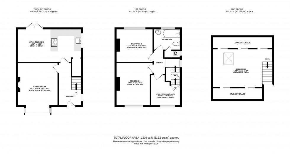 Floorplan for Beech Drive, Knutsford