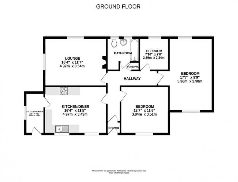 Floorplan for Chapel-En-Le-Frith, High Peak