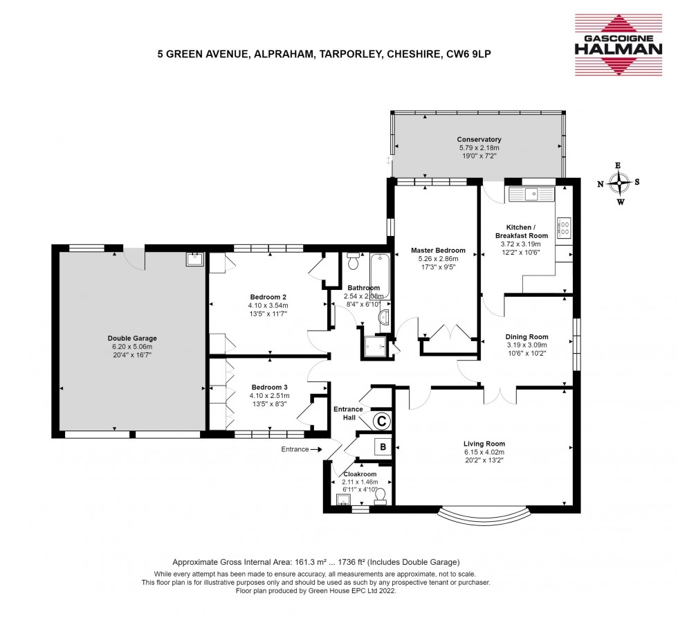 Floorplan for Green Avenue, Alpraham, Tarporley