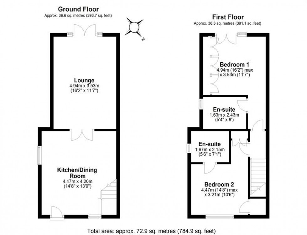 Floorplan for Bellemonte Road, Frodsham