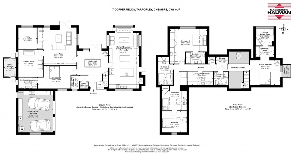 Floorplan for Copperfields, Tarporley