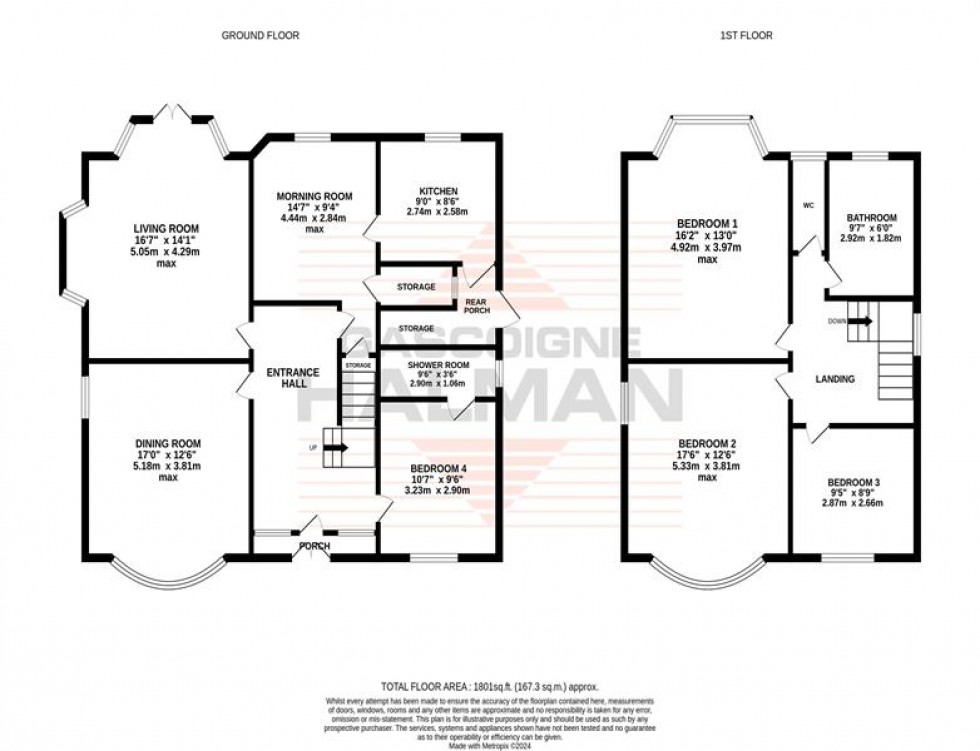 Floorplan for Washway Road, Sale