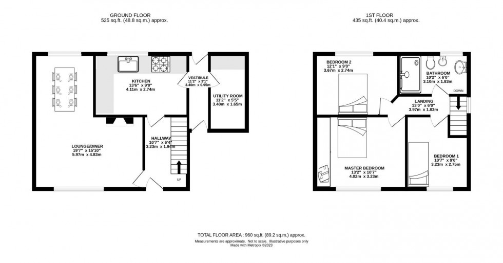 Floorplan for Northen Grove, Manchester