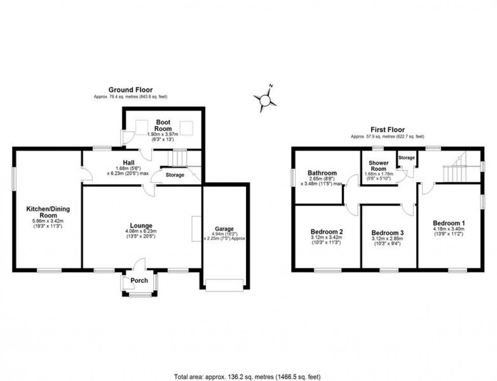 Floorplan for Dark Lane, Kingsley, Frodsham