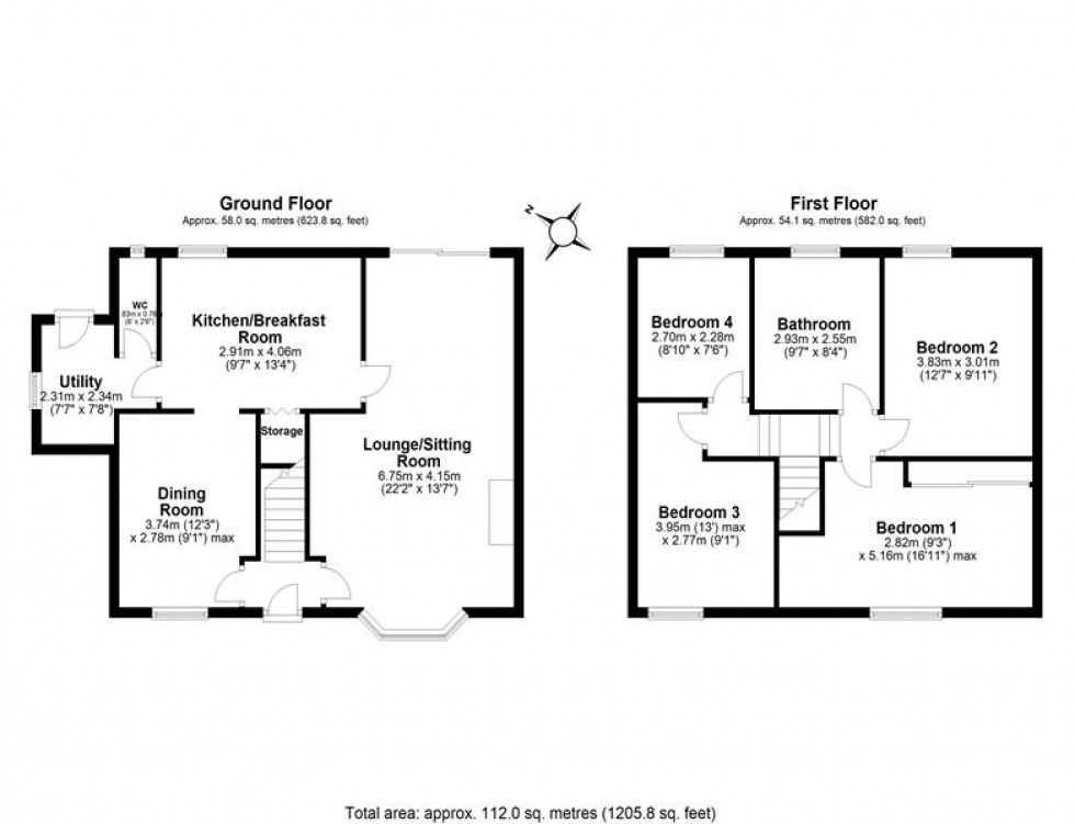 Floorplan for Bates Lane, Helsby, Frodsham