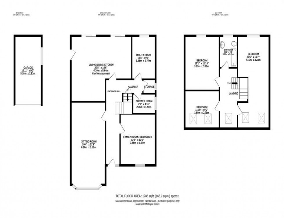 Floorplan for Low Meadow, Whaley Bridge, High Peak