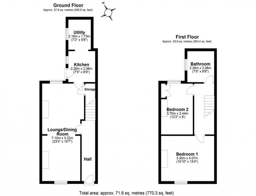 Floorplan for Albert Row, Frodsham