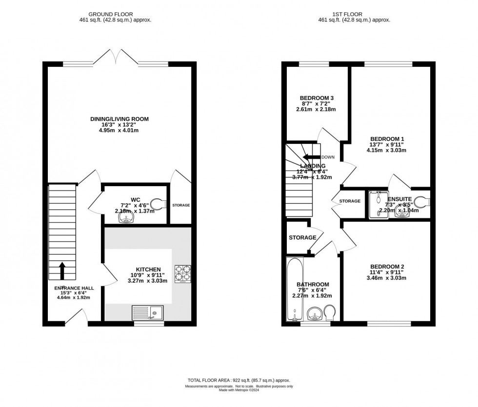 Floorplan for Woodpecker Road, Chorlton