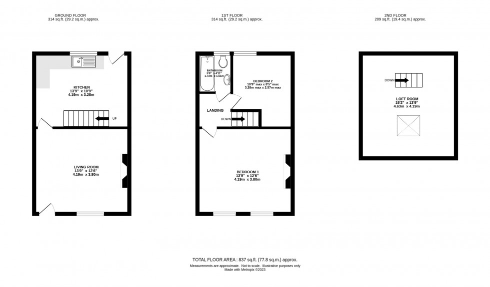 Floorplan for Market Street, Broadbottom, Hyde