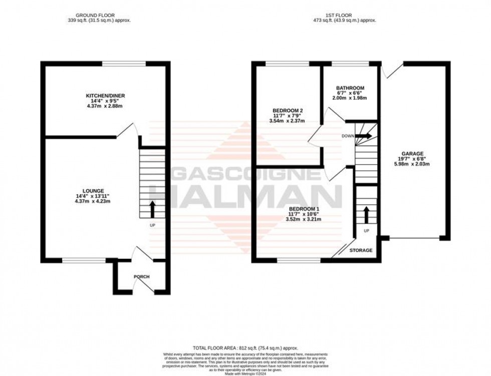 Floorplan for Dane Mews, Mersey Road, Sale