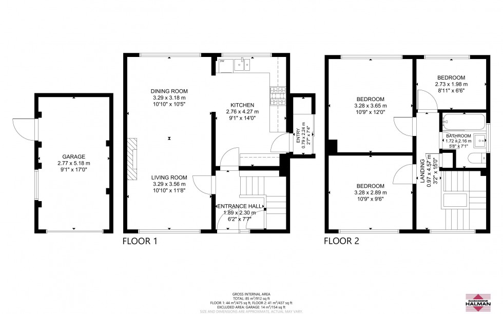 Floorplan for Redhill Road, Kelsall, Tarporley