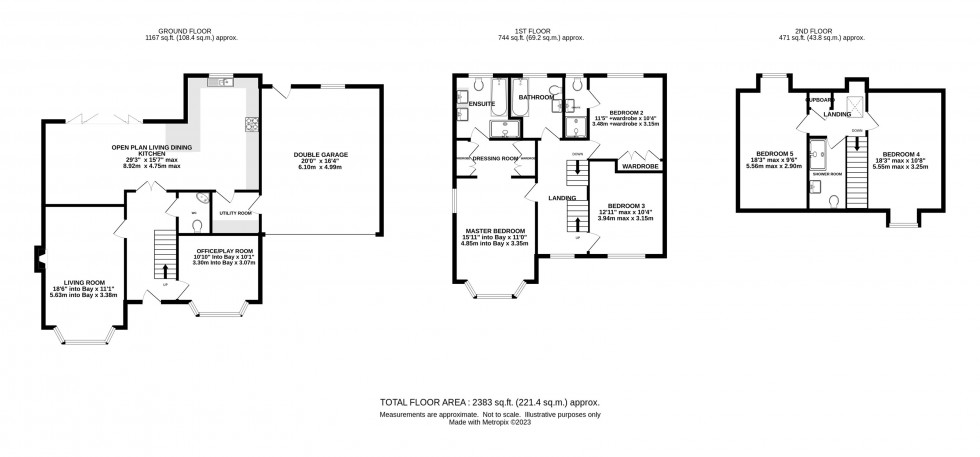 Floorplan for Flint Close, Arclid, Sandbach