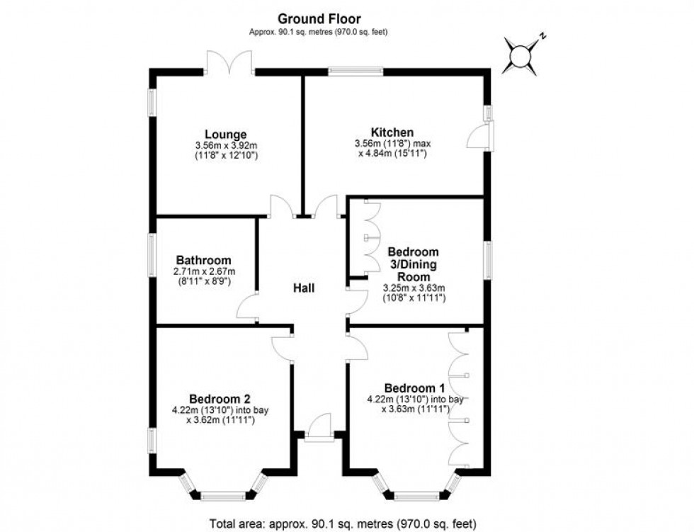 Floorplan for Kingsway, Frodsham