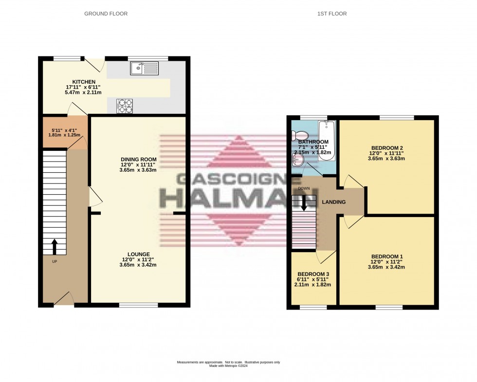 Floorplan for Market Street, Broadbottom 