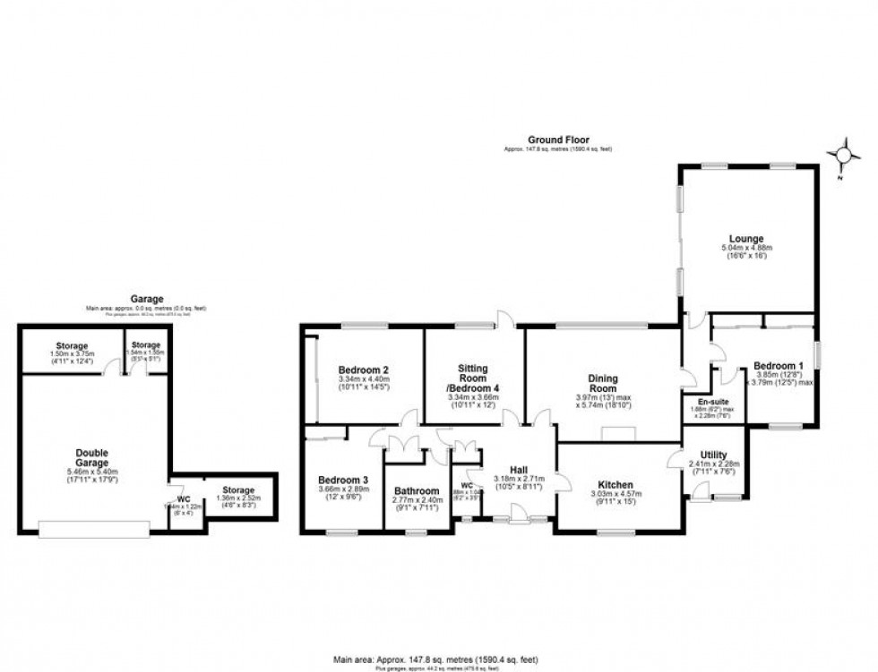 Floorplan for Bridge Lane, Frodsham