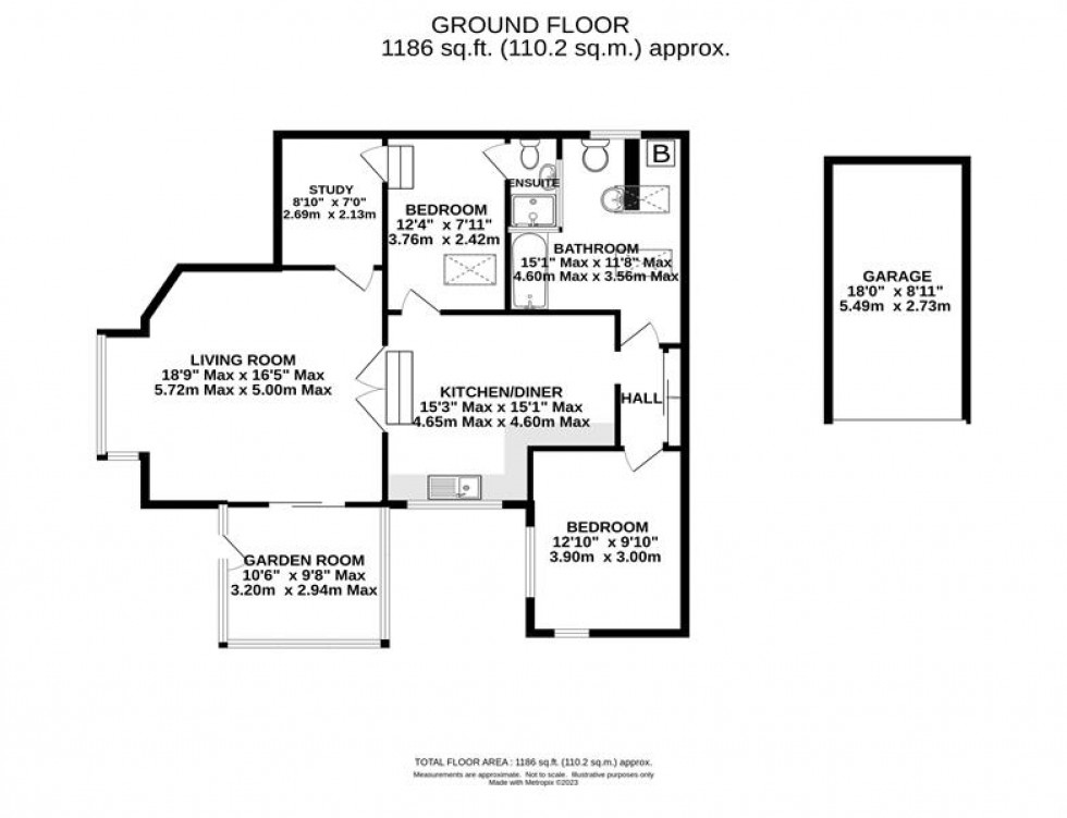 Floorplan for The Downs, Altrincham