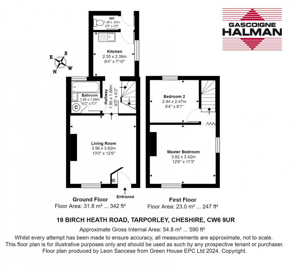 Floorplan for Birch Heath Road, Tarporley