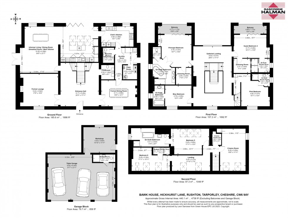 Floorplan for Hickhurst Lane, Rushton, Tarporley