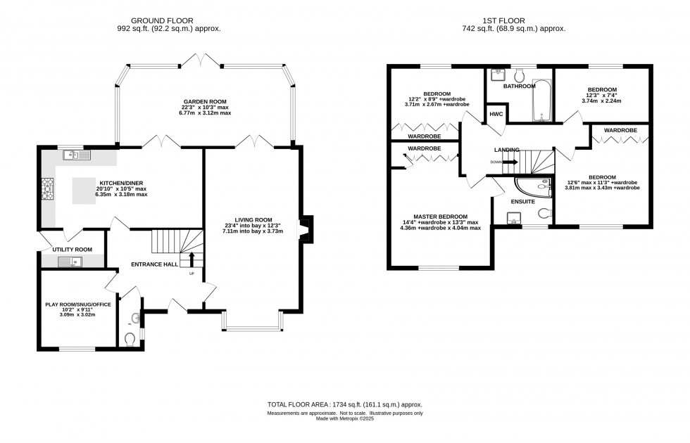 Floorplan for Lawrence Close, Cranage