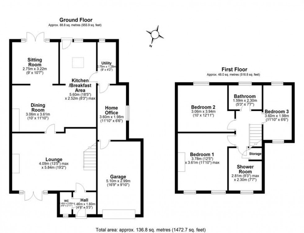 Floorplan for Middle Lane, Kingsley, Frodsham