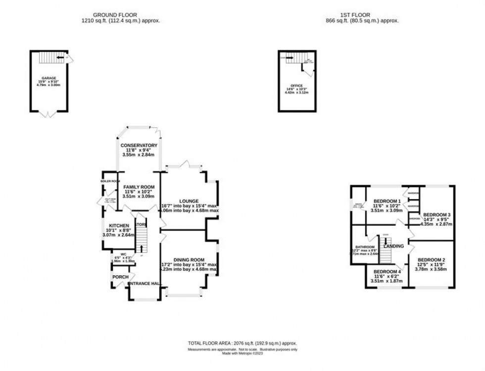 Floorplan for Bramhall Park Road, Bramhall