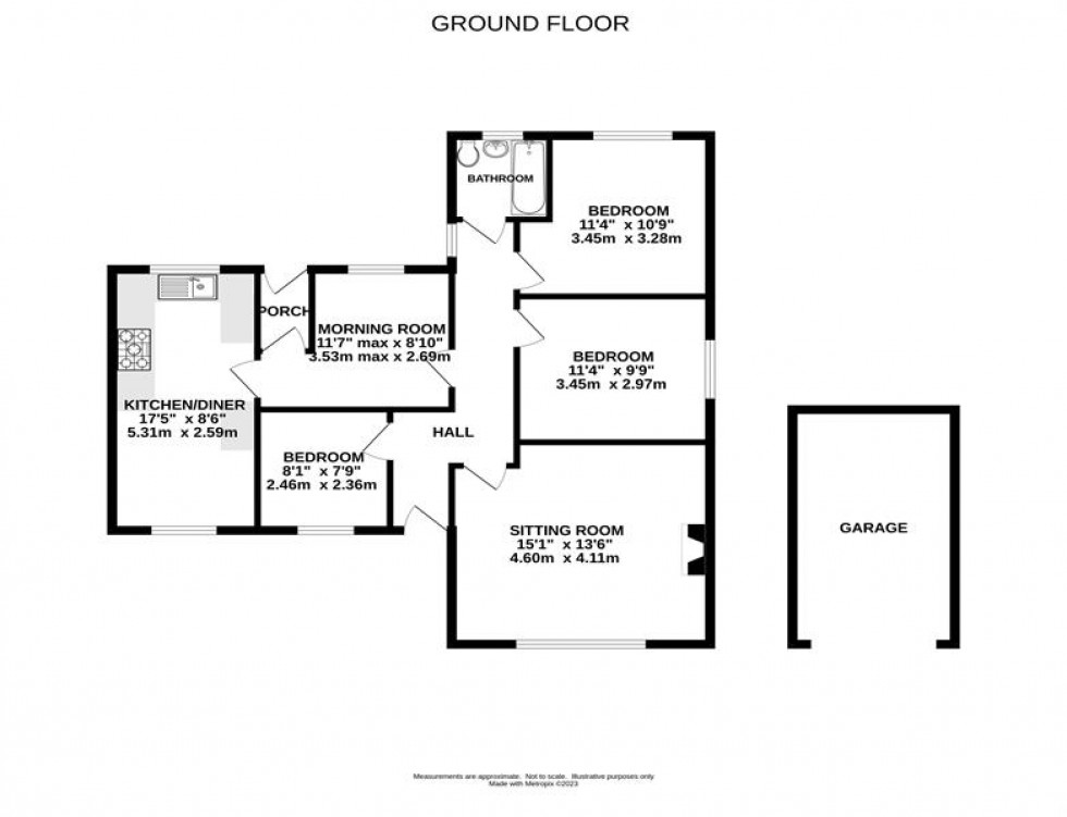 Floorplan for Ridge Lane, Combs, High Peak