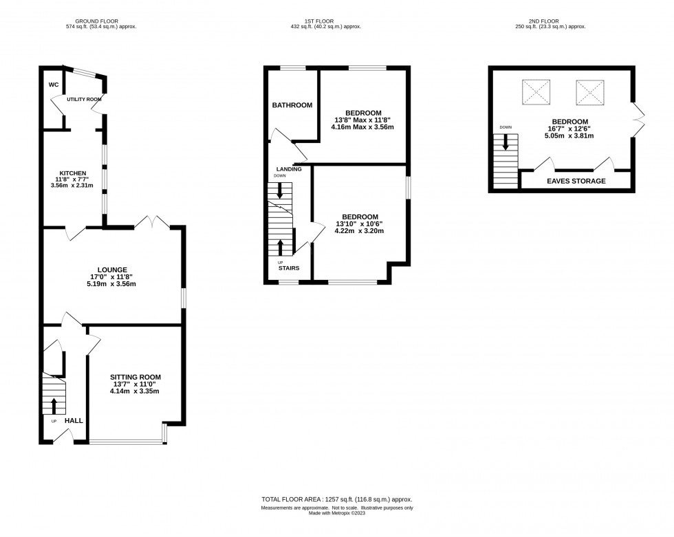 Floorplan for Church Lane, Grappenhall, Warrington