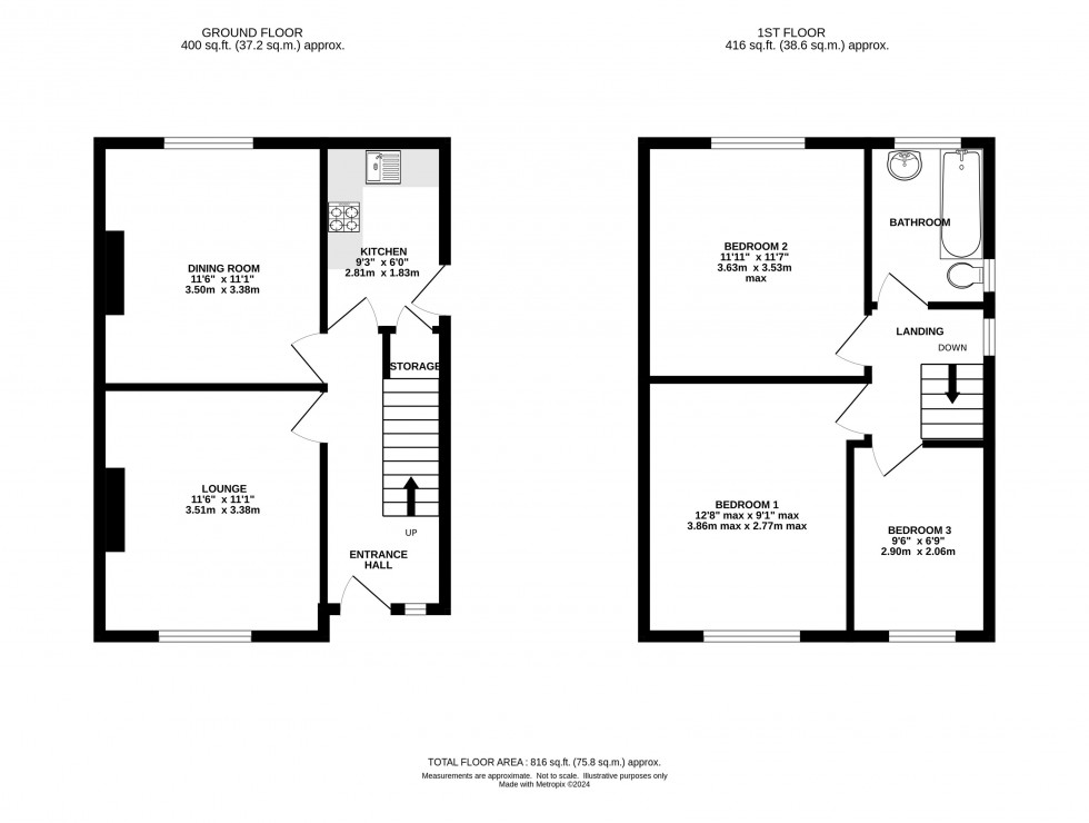 Floorplan for Bollin Grove, Prestbury, Macclesfield