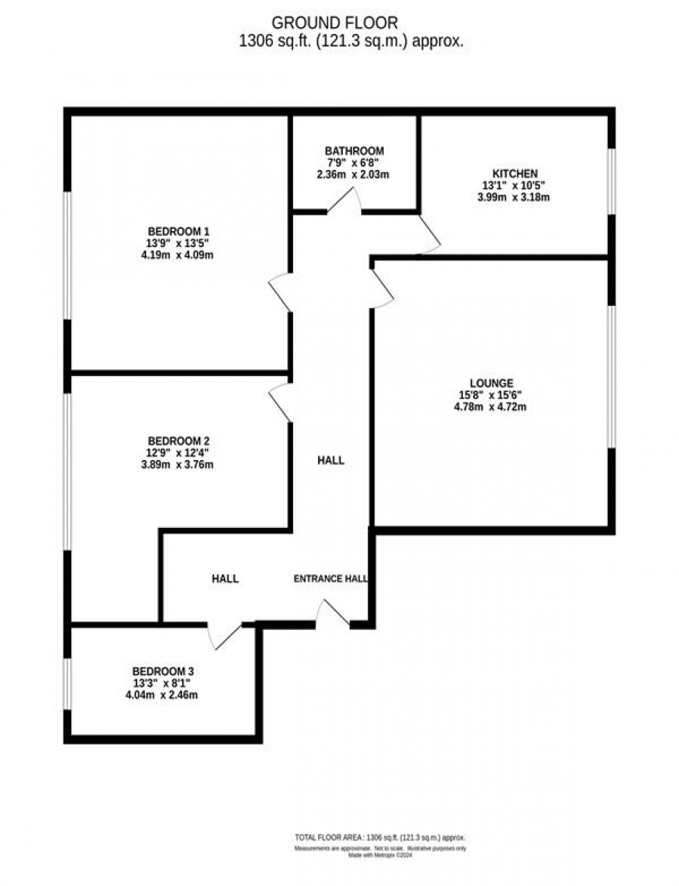 Floorplan for Swiss Cottage, Bollinbrook Road, Macclesfield