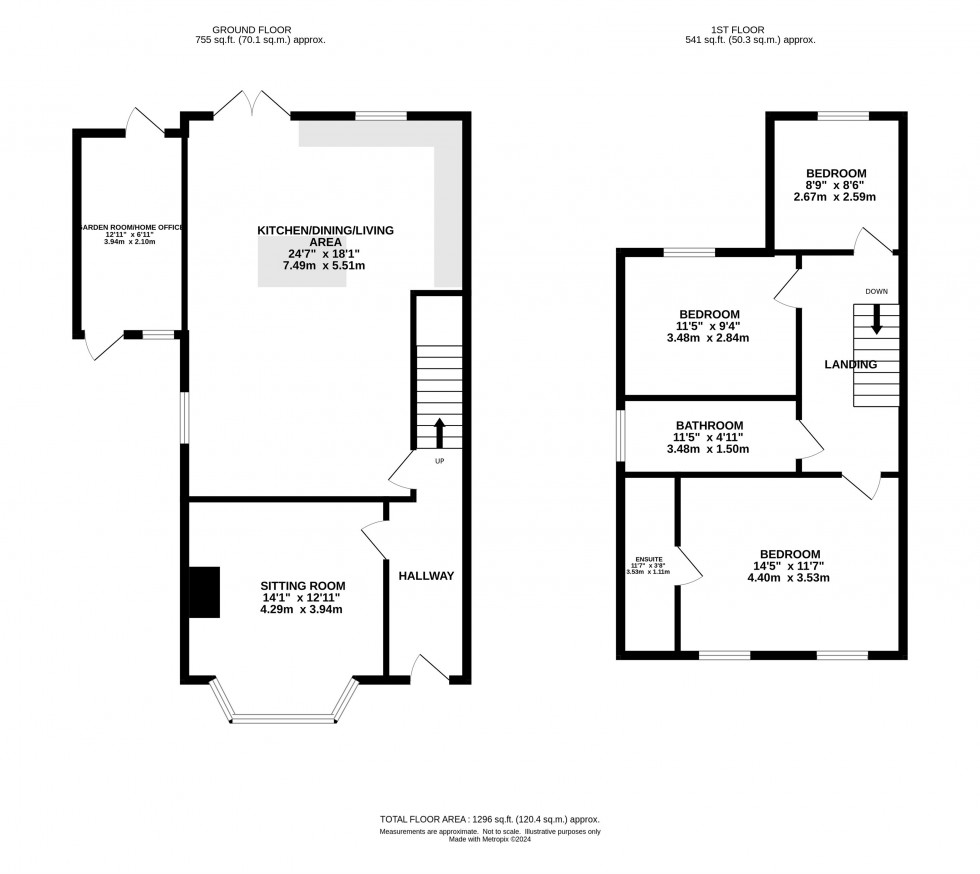 Floorplan for Cote Green Lane, Marple Bridge