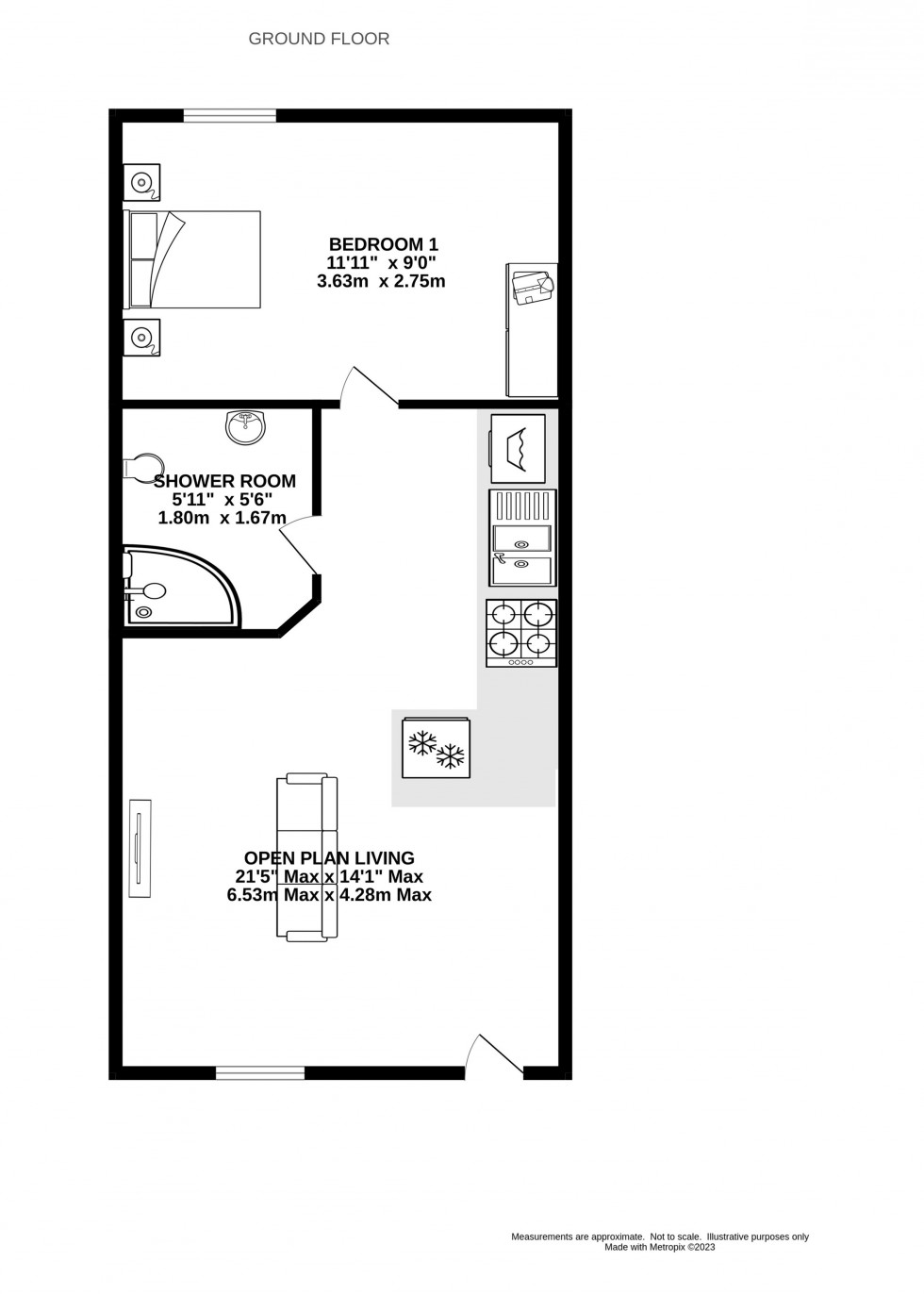 Floorplan for 3 Torside Mews, Hadfield