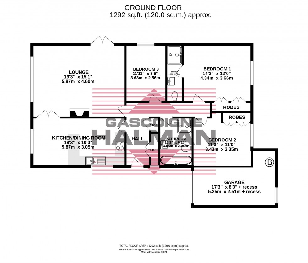 Floorplan for Lerryn Drive, Bramhall, Stockport