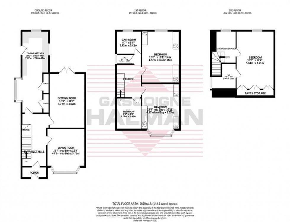 Floorplan for Wilmslow Road, Cheadle, Stockport